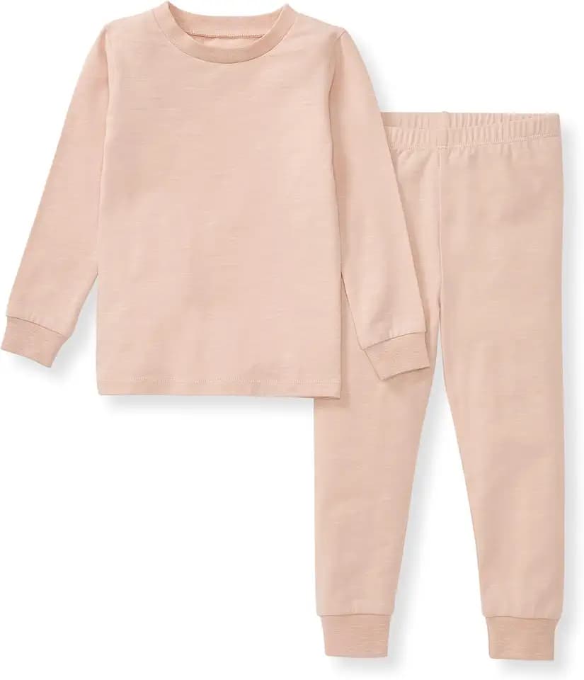 Burt's Bees Baby Unisex Baby Honeysoft Pajamas, Tee and Pant 2-Piece PJ Set, Soft Organic Cotton & Lyocell Blend