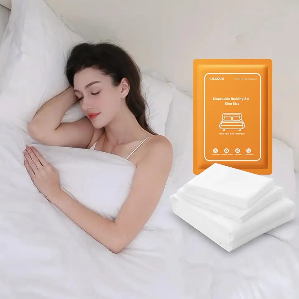 4 PCS Disposable Bed Sheet King Size for Travel