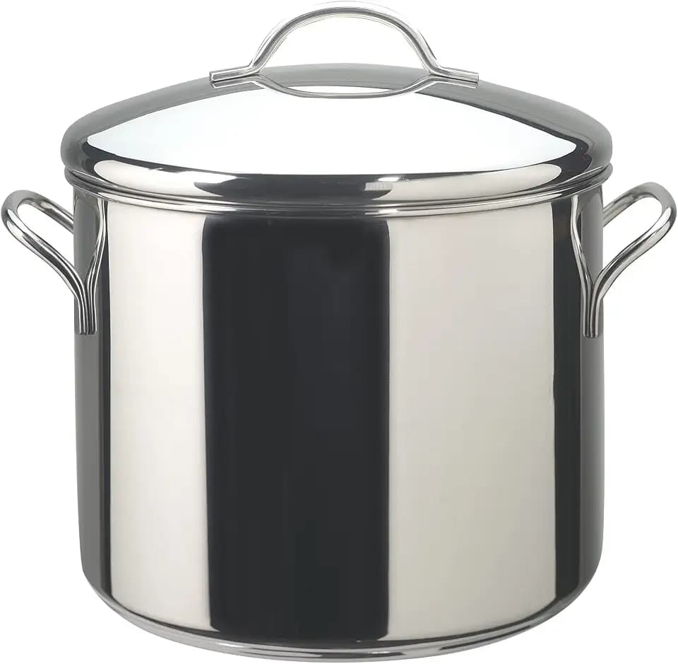 Farberware Classic Series 12 Qt Stainless Steel Stock Pot With Lid, Silver
