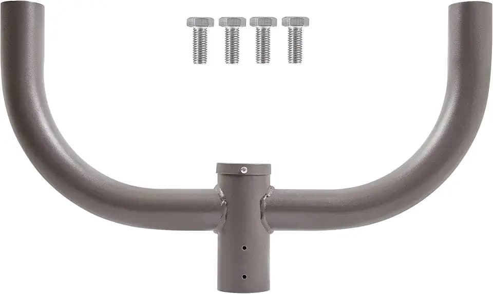 Double Bullhorn Light Mount 180 Degree L Bracket for 2 Pack Outdoor LED Shoebox Area Lights