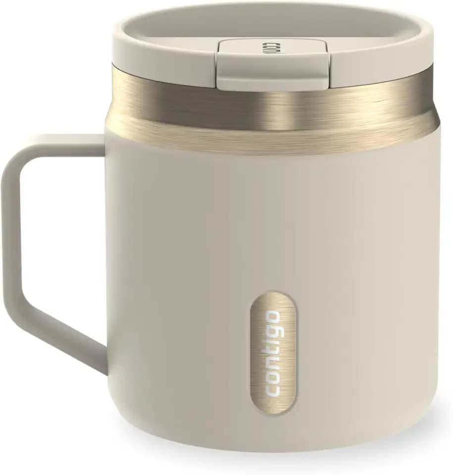 Contigo SnapSeal 14 oz Stainless Steel Vacuum-Insulated Water Bottle with Leakproof AutoClose Lid (Straw-Compatible), BPA-Free & Lead-Free, Dishwasher Safe