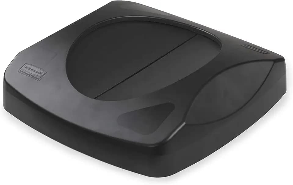 Rubbermaid Commercial Products Untouchable Trash/Recycling Swing Lid, Black, Compatible with 23-Gallon Untouchable Containers
