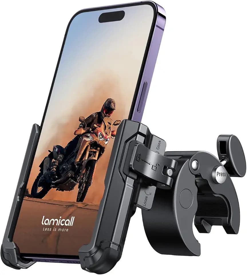 Lamicall Handyhalterung Motorrad, Handyhalter Fahrrad Lenker Halter