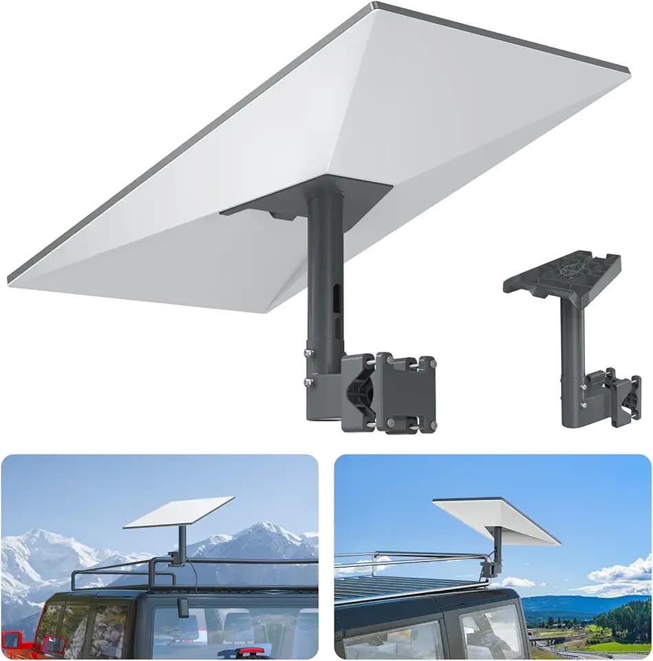XLTTYWL® 360° Wohnmobil Leiterhalterung für Starlink Gen 3/4/4X (20-50mm)