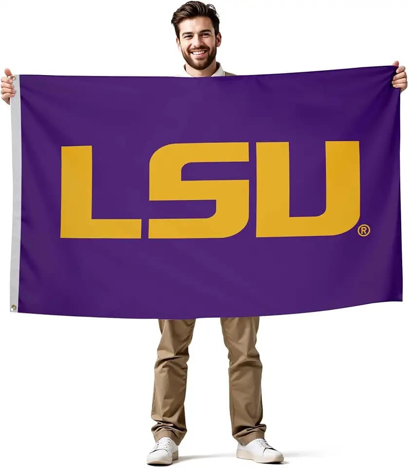 LSU Tigers Flag - NCAA Licensed - Nylon - 3' x 5'