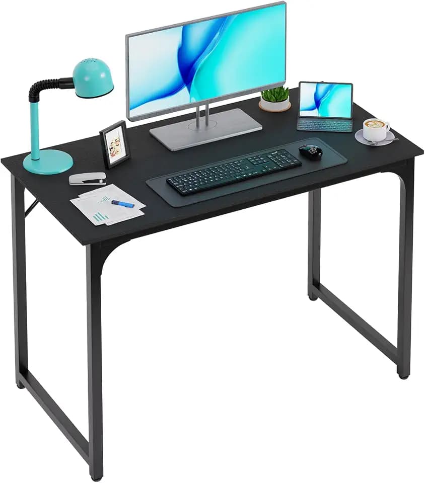 PayLessHere | 39 Inch Computer Desk | Black | Sturdy Office Desk