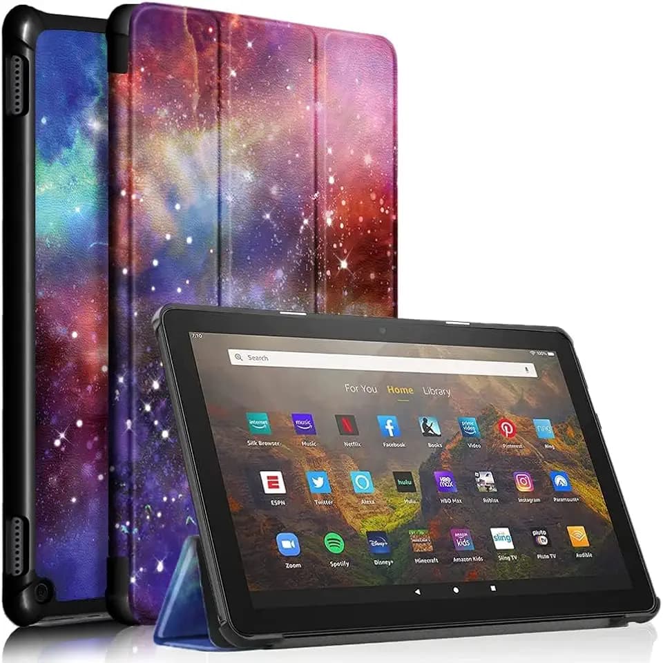 Dreifach-Hülle für H10 Tablet (13. Generation, 2023/2025 Release) - 10,1 Zoll PC Hartschalen-Rückteil mit Automatischem Wake/Sleep, Mehreren Betrachtungs (Galaxy)