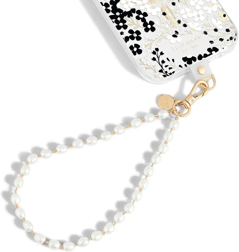 kate spade new york Phone Charm Wrist Strap with Anchor Card - Sea Pearl