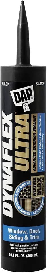 DAP Dynaflex Ultra Advanced Exterior Sealant, Black, 10.1 Oz (7079818220)