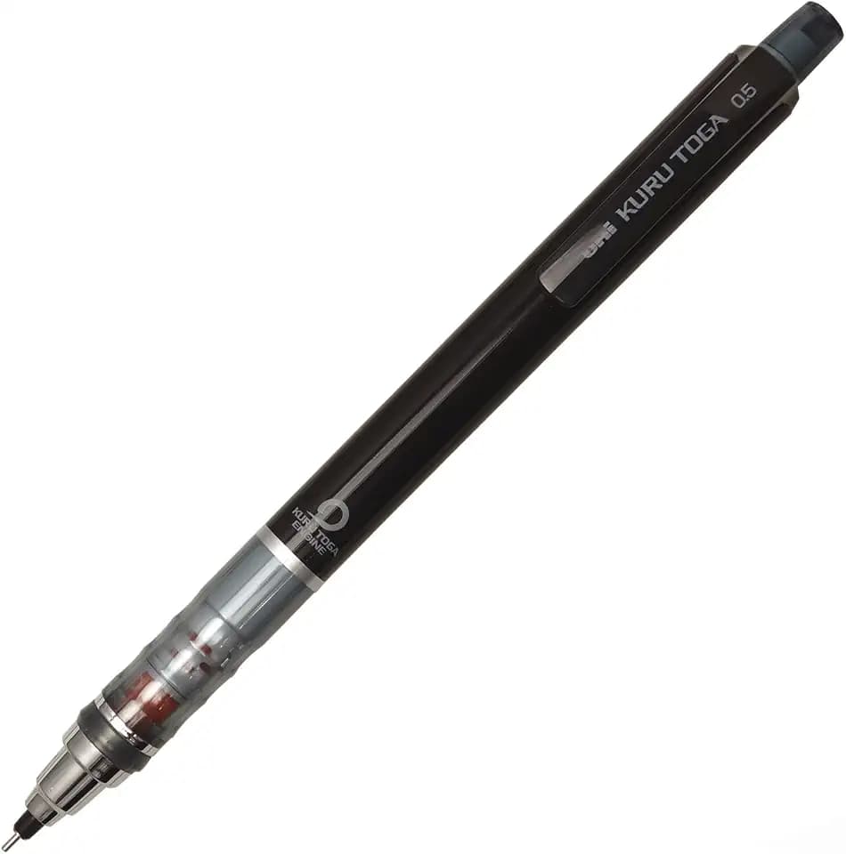 uni Kurutoga Mechanical Pencil Standard, 0.5mm, Black (M54501P.24)