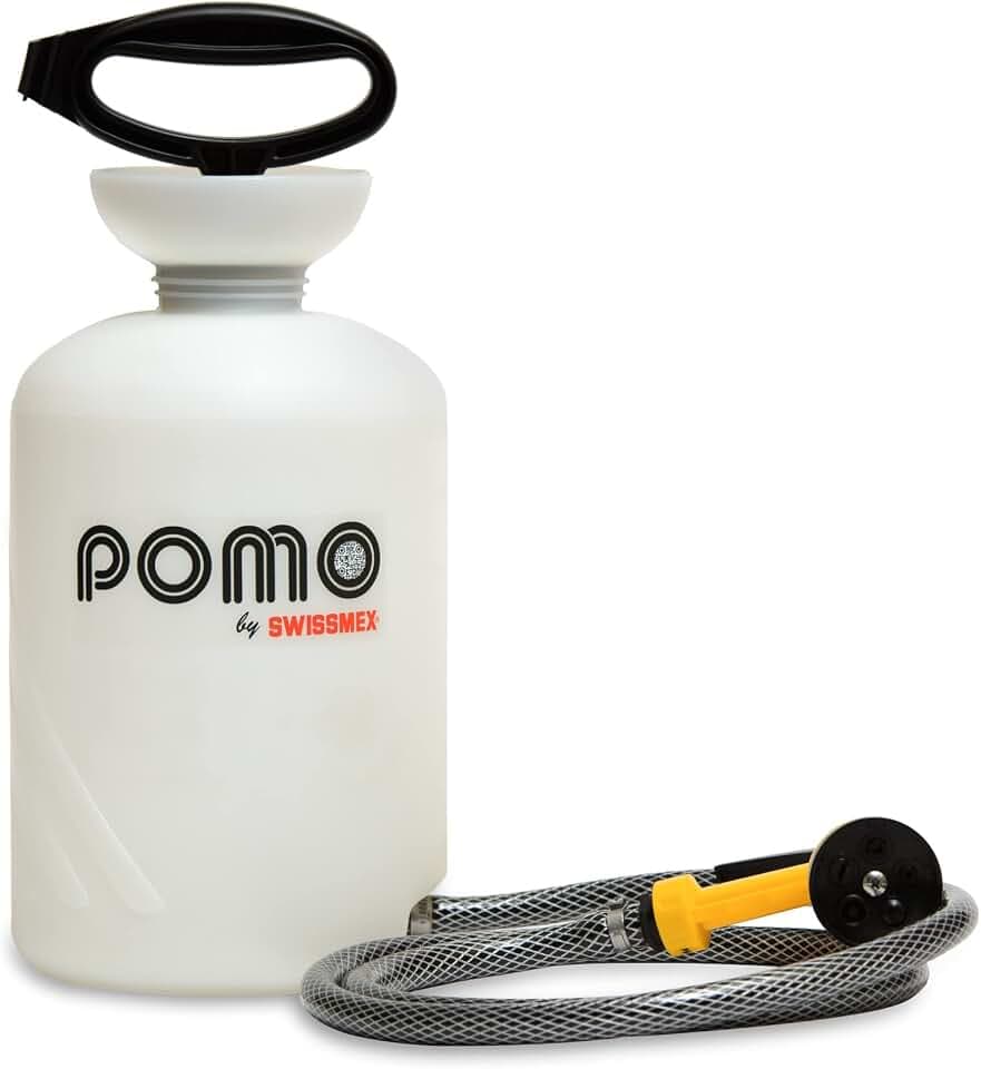 Portable Shower, 1.5 Gallon Camping Shower Multi-Use Sprayer w/Hand Pump