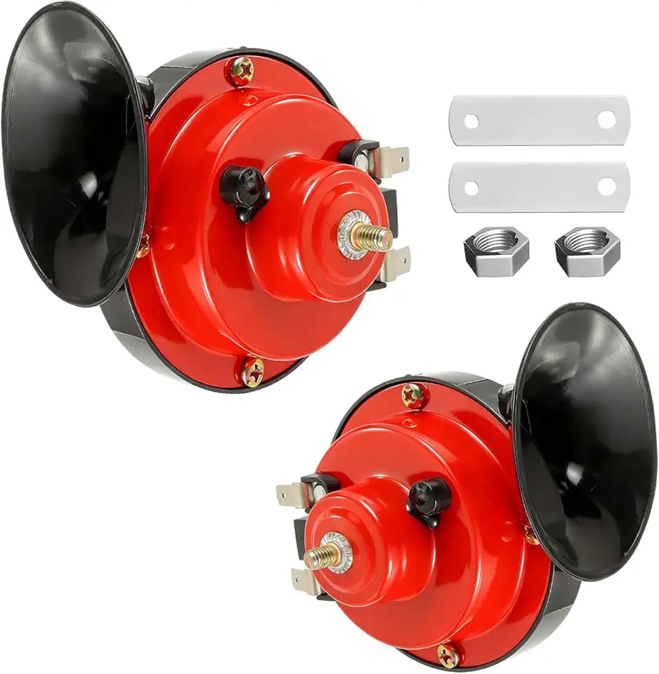 2 Stück 300DB Schnecke Air Horn, 12V Elektrisches Schneckenhorn