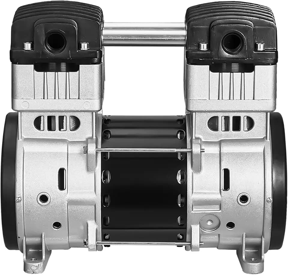 VEVOR Air Compressor Motor, 2HP 5.2CFM @ 90PSI Oil Free Air Compressor Pump & Max. 145PSI Pressure, 78dB Ultra-Quiet Compressor Motor for Auto Repair, Tire Inflation, Spray Painting, Woodwork Nailing