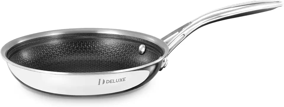 DELUXE 8" Hybrid Ceramic Nonstick Frying Pan for Daily Cooking