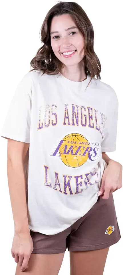 Ultra Game Womens NBA T-shirt & Short Casual Lounge Set