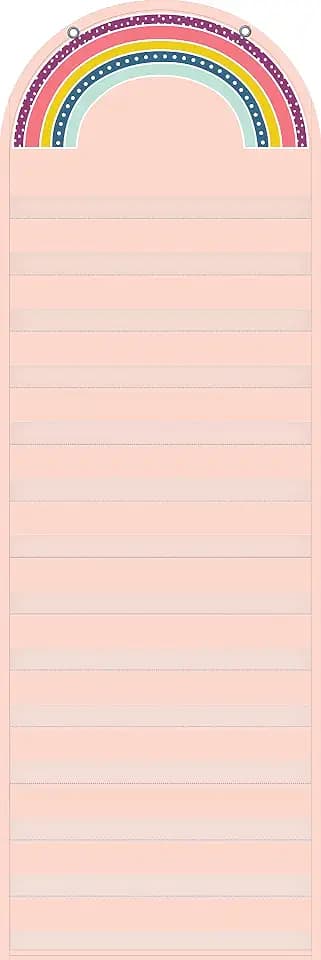 Teacher Created Resources Oh Happy Day Rainbow 14 Pocket Chart (13" x 39")