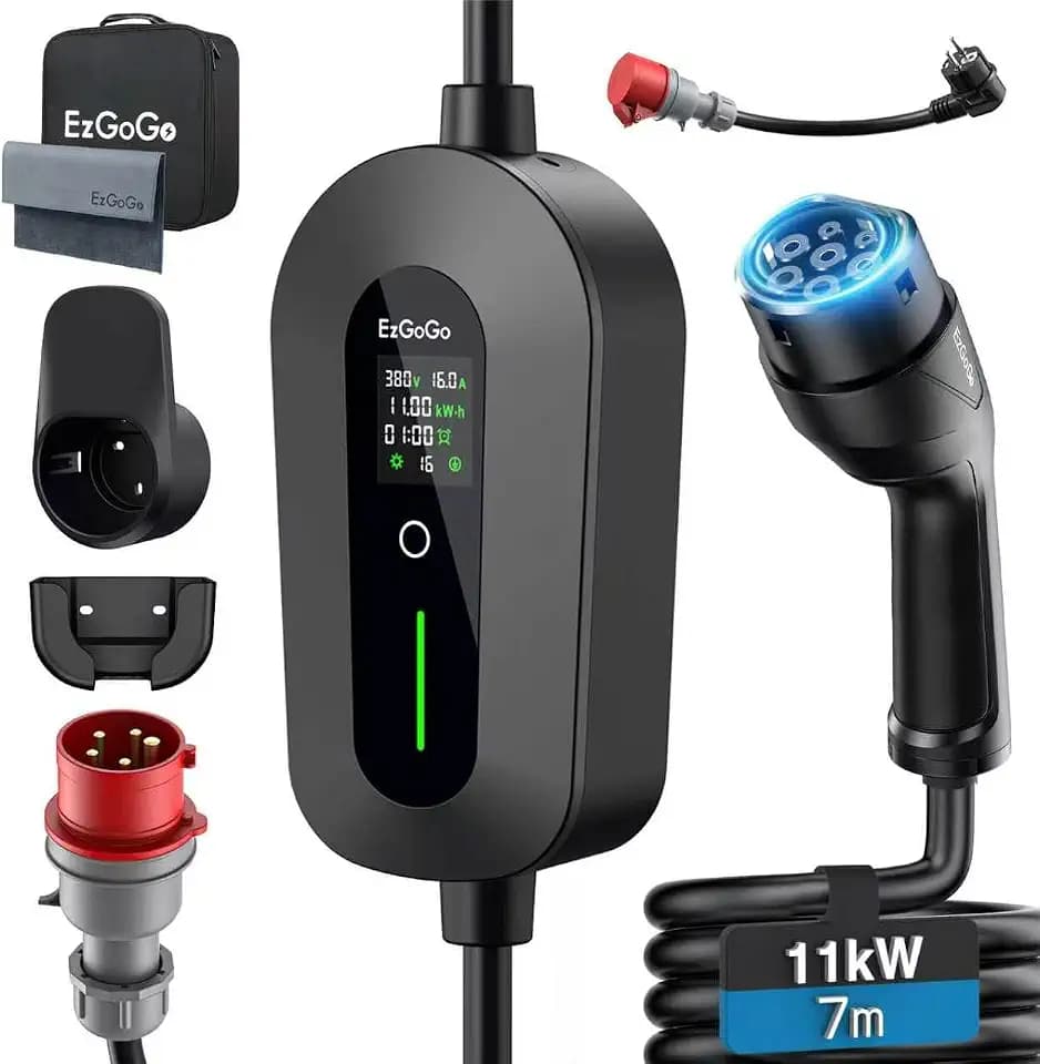 EzGoGo Mobile Wallbox 11 kW 7 m, 6-16 A mit CEE‑Stecker