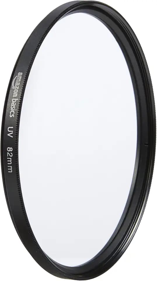 Amazon Basics 82 mm Runder UV-Schutzfilter für klarere Bilder, Schützt vor Staub, Schmutz und Kratzern