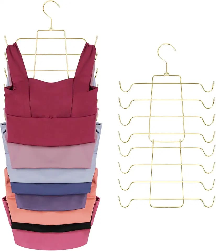 ZEDODIER 2 Pack Tank Top Hanger, Bra Organizer for Closet, Space Saving