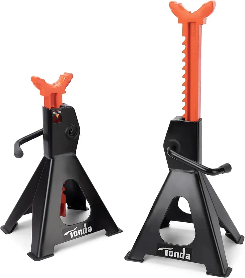 TONDA Jack Stands 3 Ton, Extra Tall, 13.39-21.06 in, 1 Pair