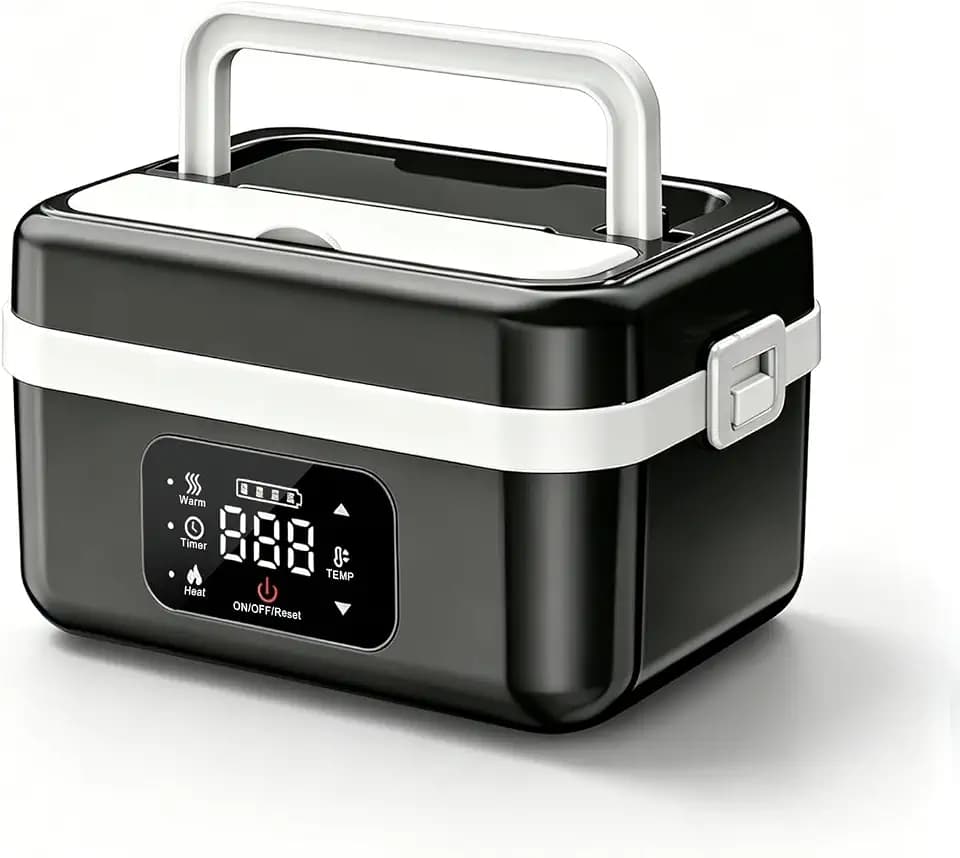 1L 16000mAh Rechargeable Cordless Electric Lunch Box with Scheduled Heating