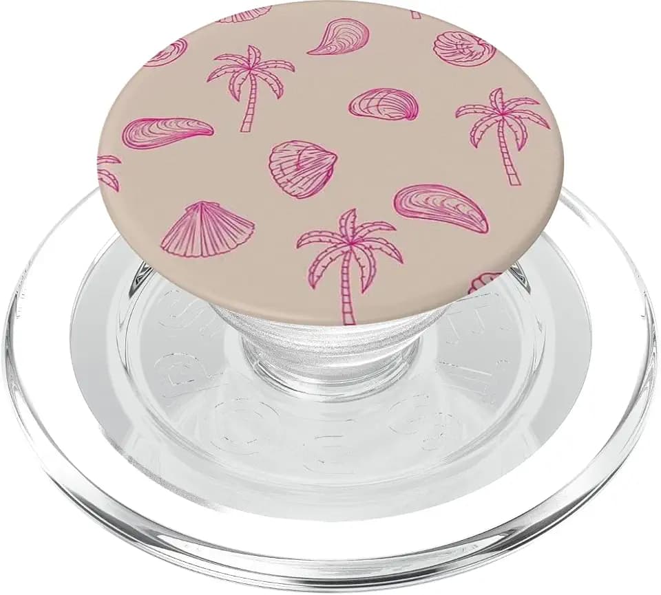 Please Pink Tropical Beach PopSockets PopGrip für MagSafe