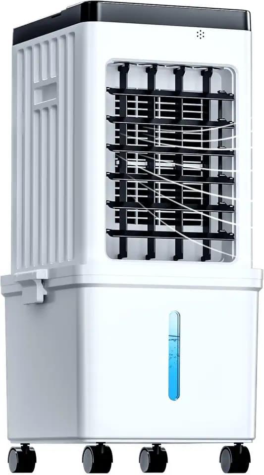 Portable Air Conditioners, Swamp Cooler Portable AC Unit for Home Use, Windowless Evaporative Air Cooler with 2.6 Gal Removable Water Tank, Fast Cooling Portable AC for Room, Bedroom, Office