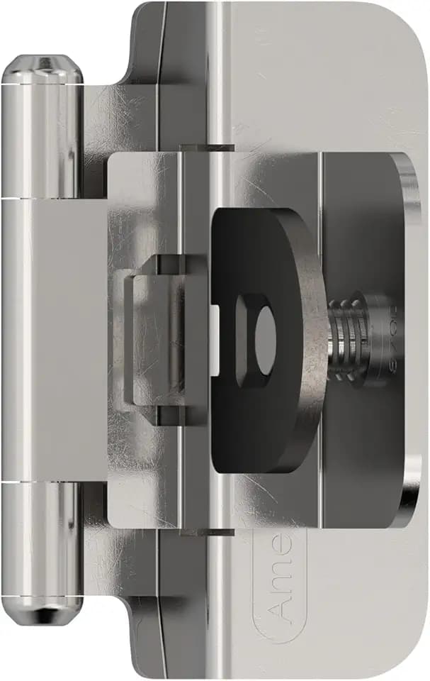 Amerock 1 Pair 3/8" Inset Polished Chrome Demountable Cabinet Hinge
