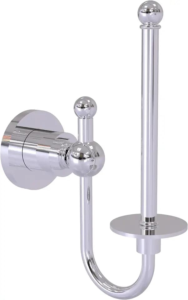 Allied Precision Industries Brass AP-24U-PC Astor Place Collection Upright Tissue Toilet Paper Holder, Polished Chrome