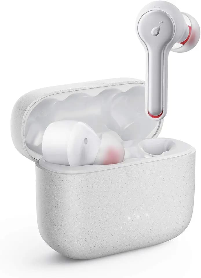 Anker Innovations Soundcore Liberty Air 2 – True Wireless Kopfhörer mit Diamond-Coated Treibern und 4 Mikrofonen mit Rauschunterdrückung bei Hochverbindung – Weiß, Intraaural