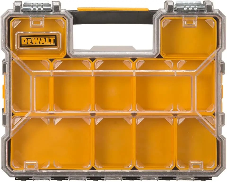 DEWALT 10-Compartment Shallow Pro Small Parts Organizer DWST14925