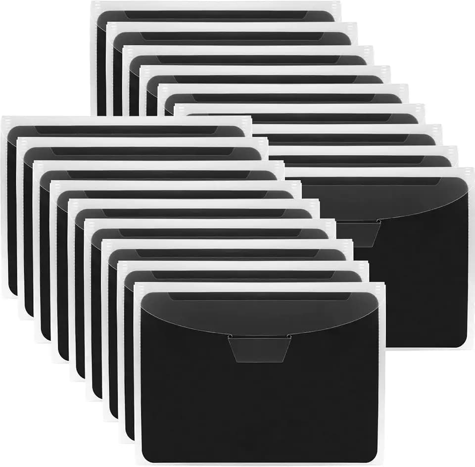 UNIMEIX Thicken 36 Pcs 9.2 x 6.9 Inch Magnetic Sheets for Die Storage Stamp and Die Storage Pockets Die Cut Storage for Card Making (18 Pcs Sheets+ 18 Pcs Bags, 1.5 mm Thickness