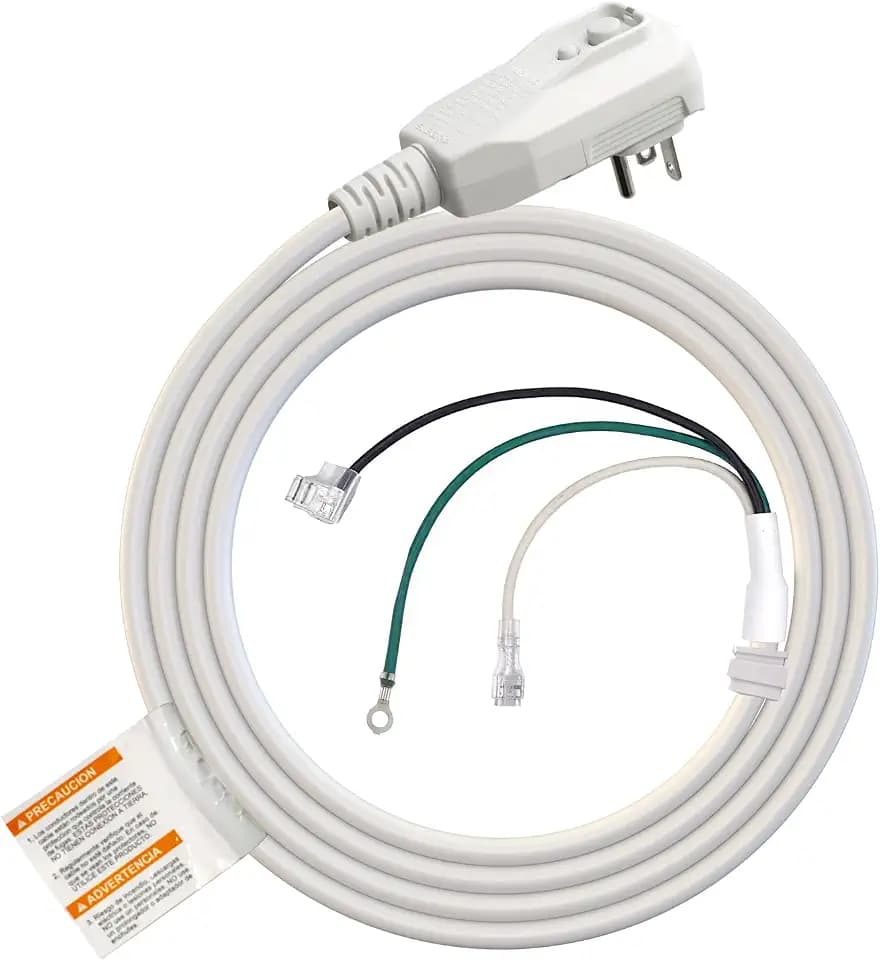 ELEGRP L22620 12AWG Gray LCDI Power Cord Plug for A/C Air Conditioner, E250451 UL Certified, 7.6FT Leakage Current Detection Interrupter Replacement, 240VAC 20Amp 4800W 60Hz NEMA 6-20P (1 Pack)