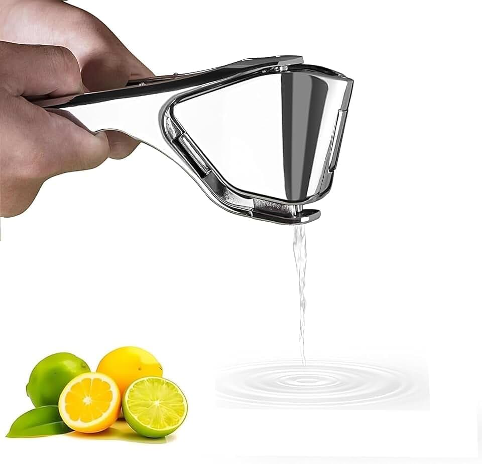 Lemon Squeezer, Stainless Steel Lemon Juicer, Manual Citrus Squeezer for Lemon Citrus Lime Orange, Handheld citrus Squeezer