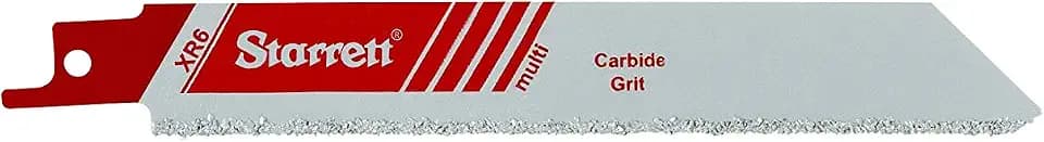 Starrett Mehrzweck-Säbelsägeblatt - XR6-1 150 mm/6" Zoll #30 GROBHARTMETALL Körnung TPI Bi-Metall Einheitlicher Schaft - Kompatibel mit Bosch, Dewalt, Makita und vielen anderen