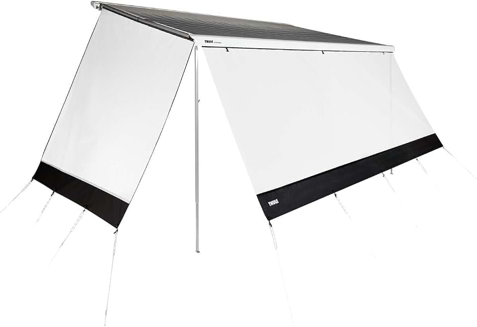 Thule Sun Blocker G2 Voorpaneel-380 x 170 cm, Grau/schwarz