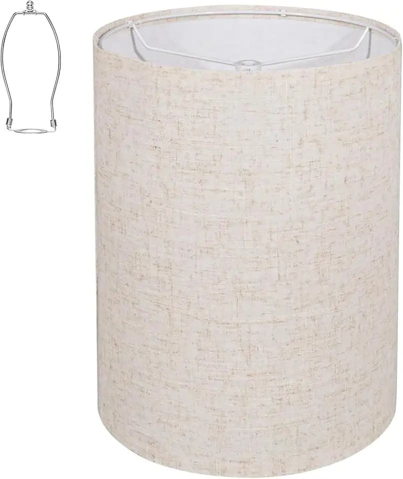 Tall Drum Lamp Shade for Table Lamps–10"Top x 10"Bottom x 13"High