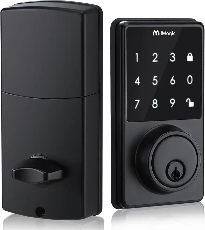 iMagic Touch Screen Deadbolt, Lock Auto Lock, Matte Black