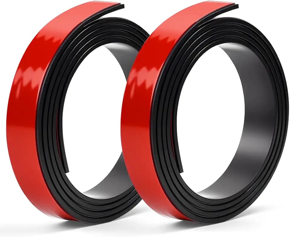 BUZIFU Magnetband Selbstklebend A+B (1M + 1M) Magnetband für Fliegengitter & Moskitonetze Magnetklebeband selbstklebend Magnetstreifen mit extra starkem für Fenster ohne bohren