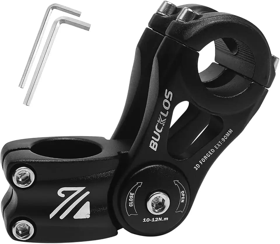 BUCKLOS Adjustable Bike Stem Riser MTB for 25.4mm 31.8mm Handlebar Extender