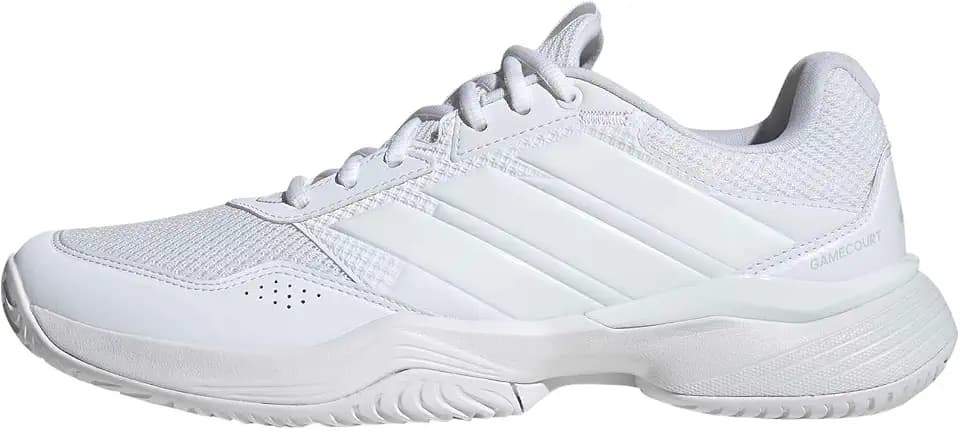 adidas Mens Gamecourt 3 All Court Sneakers Shoes - White