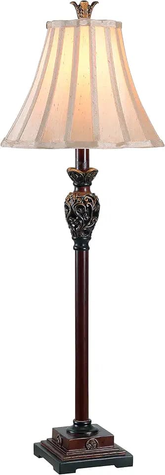 Kenroy Home 20182GR Iron Lace Buffet Lamp with Golden Ruby Finish, Classic Style, 32" Height, 11" Width, 11" Depth