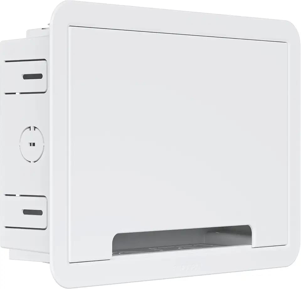 ECHOGEAR TV-Einbaudose, 9 Zoll (22,9 cm), TV-Einbaudose und Netzwerkgehäuse, funktioniert mit Roku, Apple TV, Fire TV Stick und Samsung One Connect Mini, WiFi-freundliches Kabelmanagement-Kit