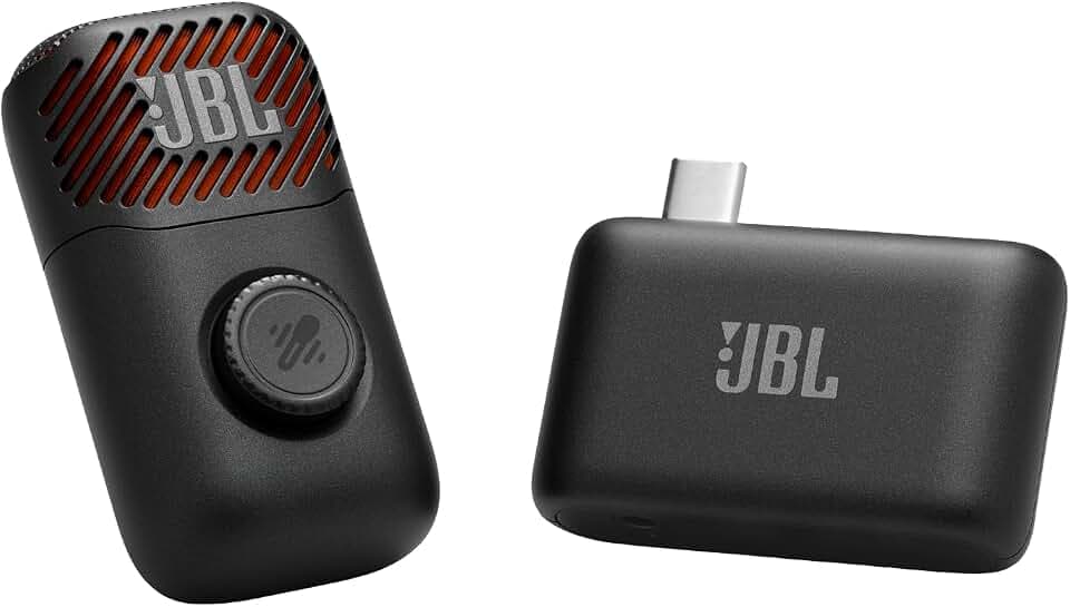 JBL Easy Sing Mic Mini KI-Mikrofon mit Vocal-Removal in Echtzeit, Schwarz