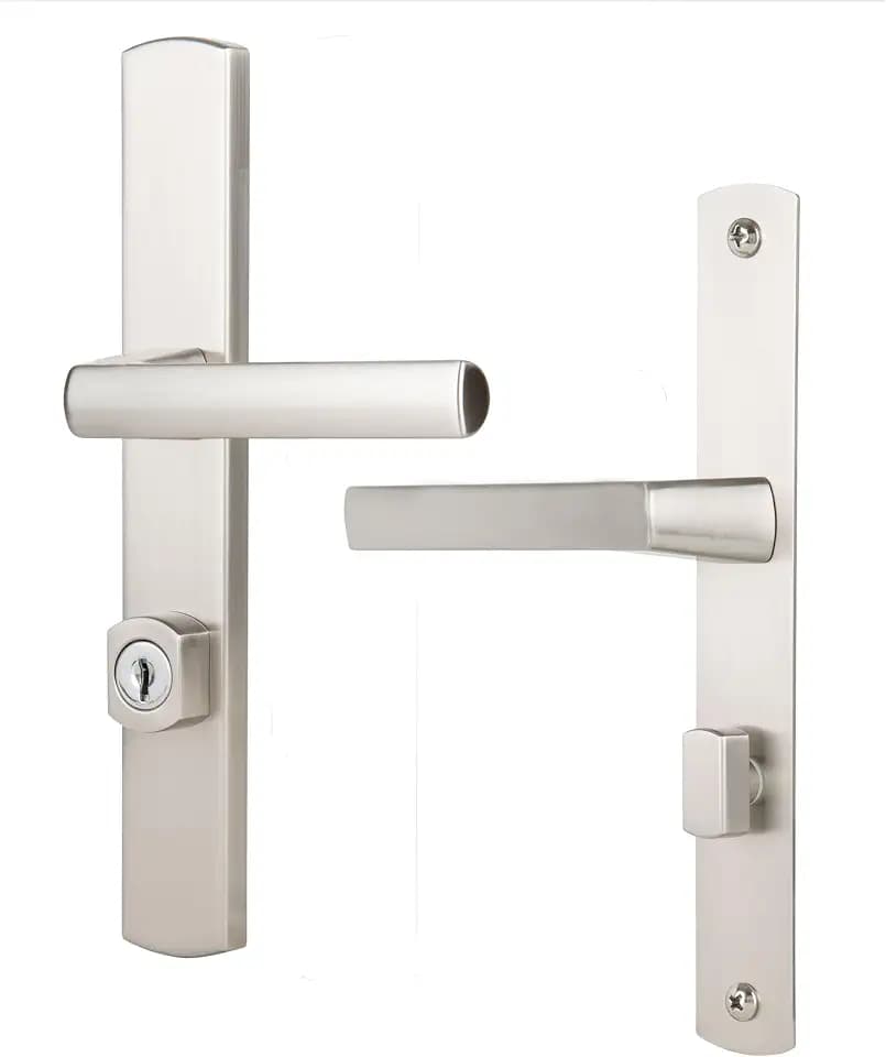 Wright Products Mortise Keyed Lever Mount Latch with Deadbolt, Satin Nickel