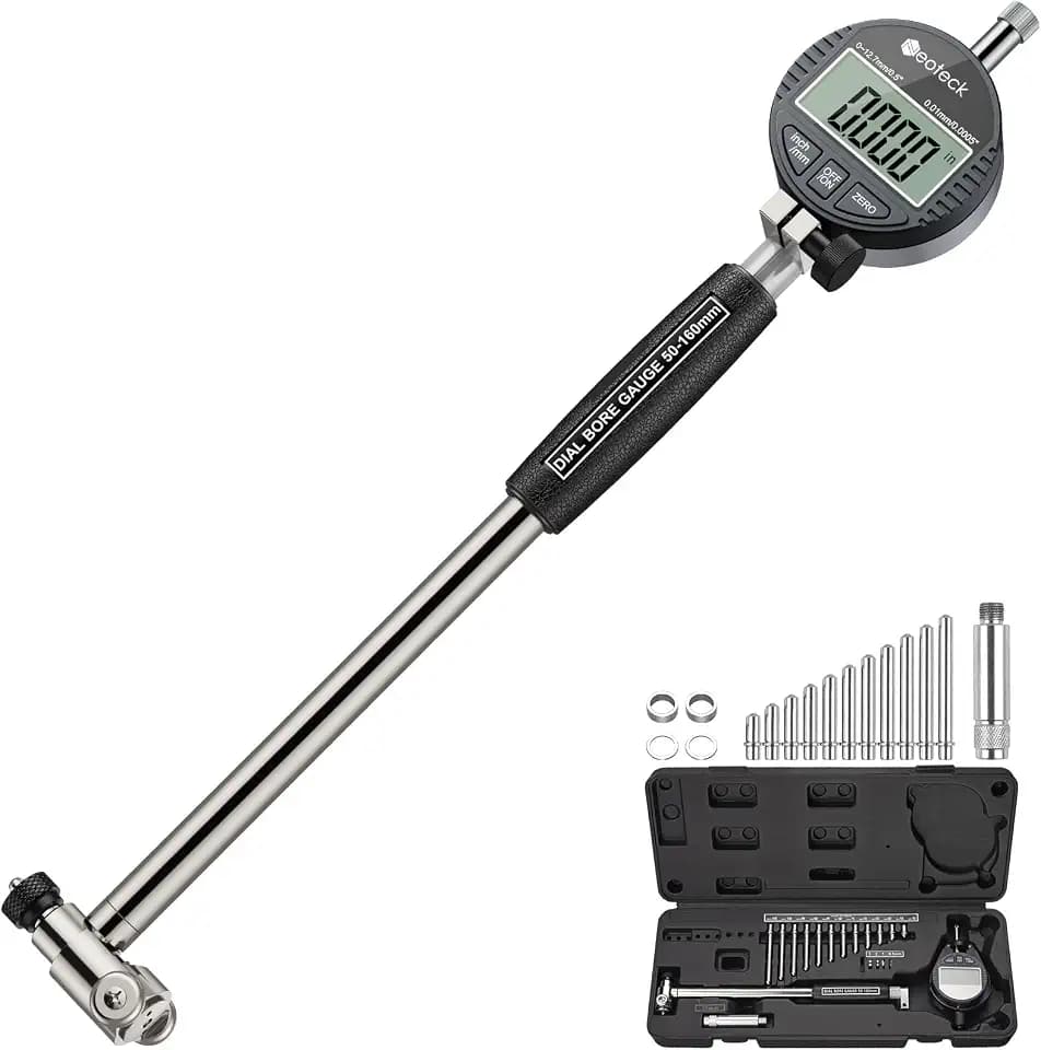 Neoteck 2"-6"/0.0005" Digital Indicator Bore Gauge Set 5.9" Measuring Depth
