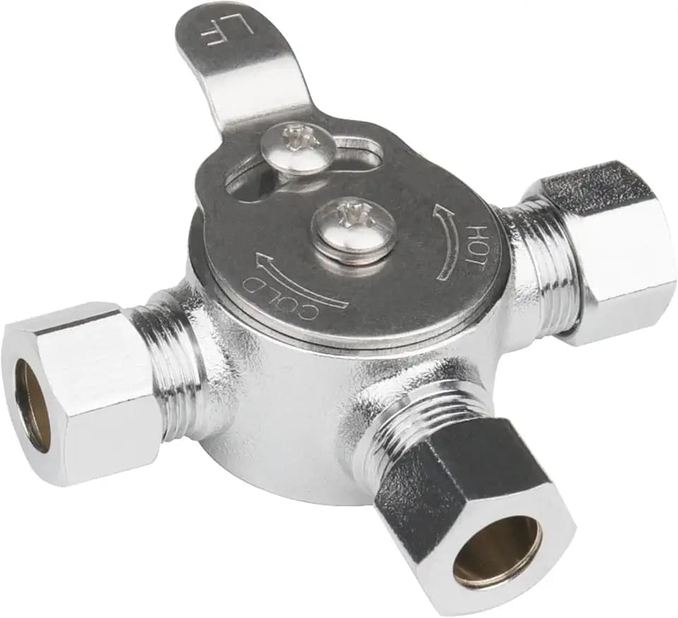 WHK Water Mixing Valve Hot Cold Water Mixer 3/8 Compression, CUPC