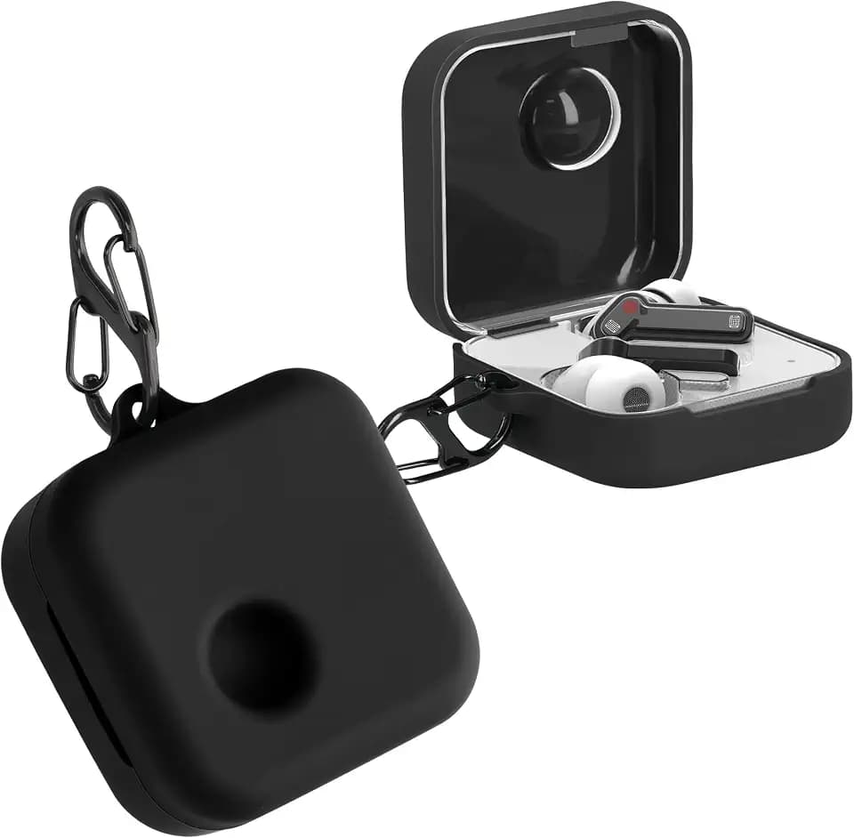 kwmobile Hülle kompatibel mit Nothing Ear (1) Hülle - Kopfhörer Case - TPU Silikon Cover - Schutzhülle in Schwarz