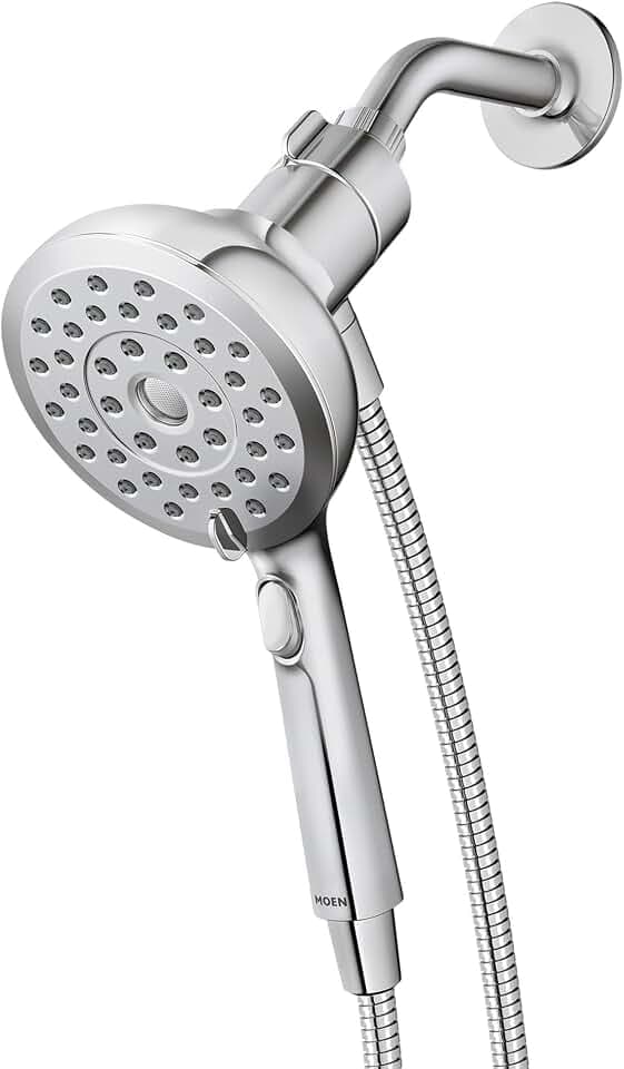 Moen Verso Chrome Handshower, Detachable Round Shower Head with Magnetix Docking System and 60" Hose, 220H2