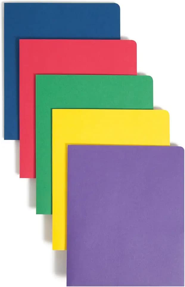 Smead Two-Pocket Heavyweight File Folder, Letter Size, Assorted Colors, 50 per Carton (87863)